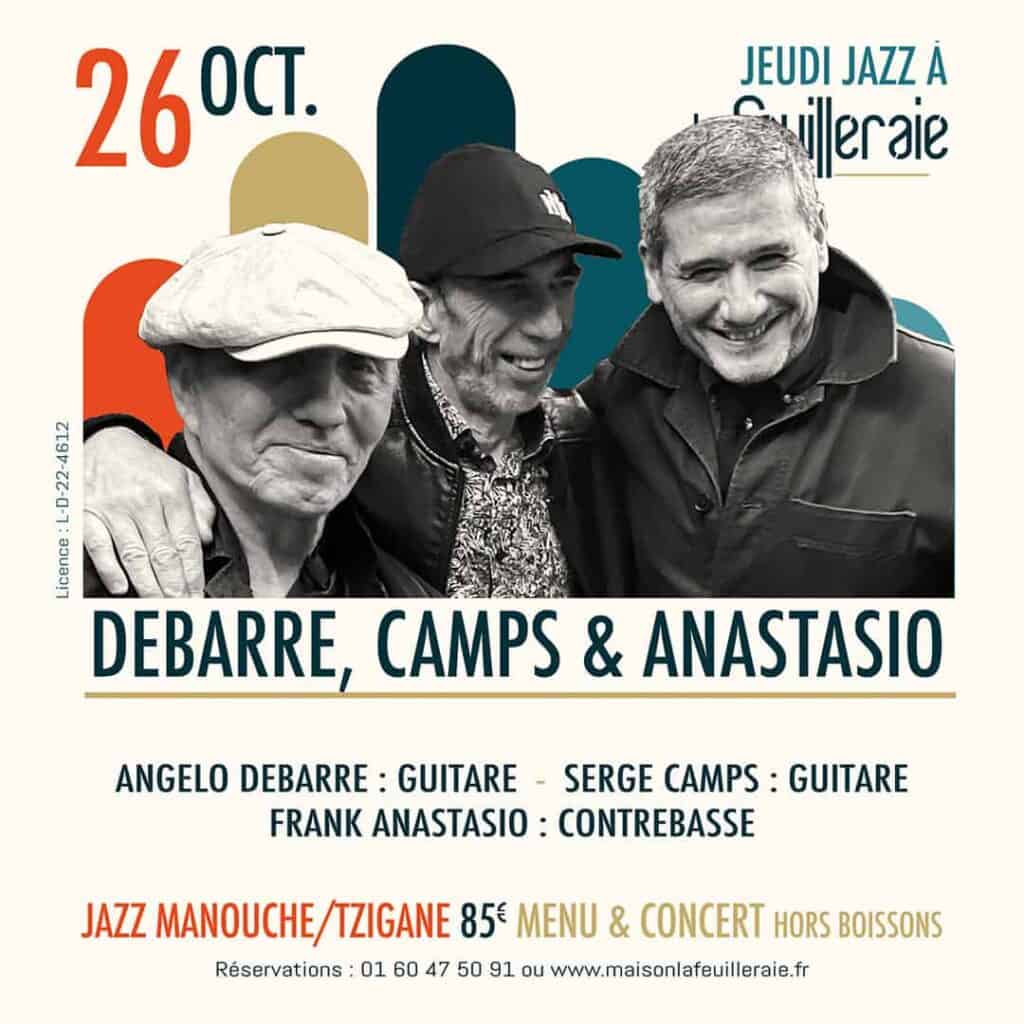 Jazz à Maison la Feuilleraie Debarre/Camps/Anastasio