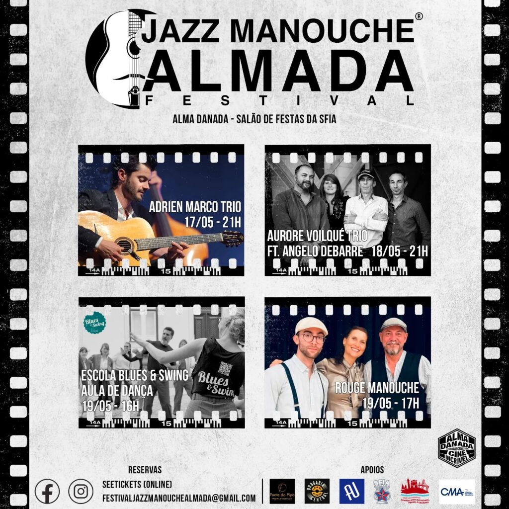 Festival Jazz Manouche Almada Portugal avec Angelo Debarre