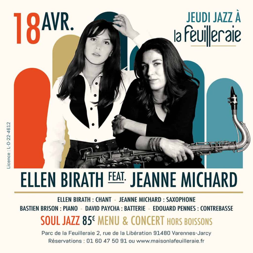 Jazz à la Feuilleraie: Ellen Birath feat Jeanne Michard