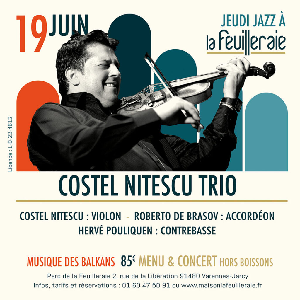 Costel Nitescu Trio à La Feuilleraie