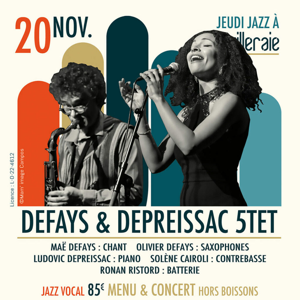 DEFAYS & DEPREISSAC QUINTET à la Maison de la Feuilleraie