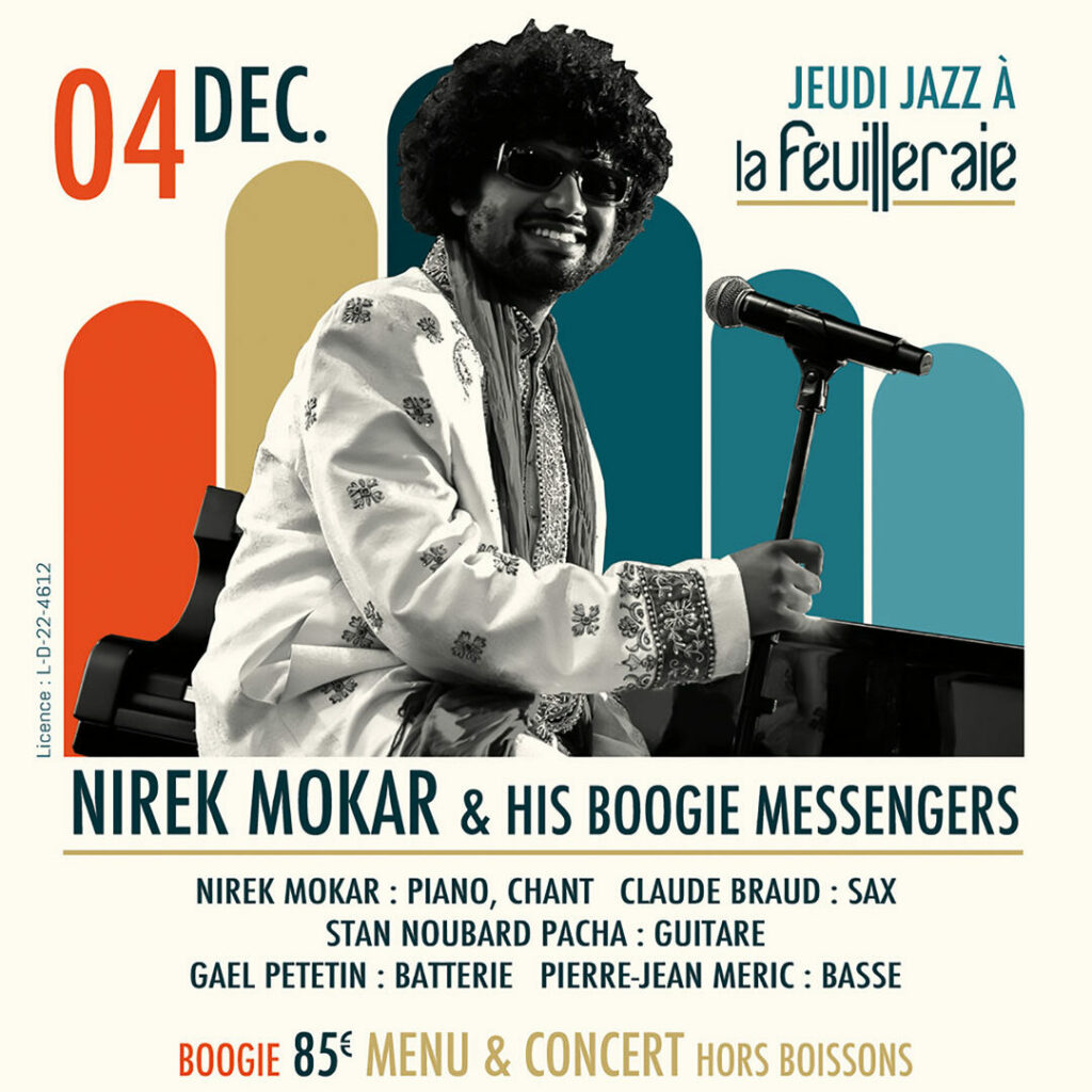 NIREK MOKAR & HIS BOOGIE MESSENGERS à la Maison de la Feuilleraie